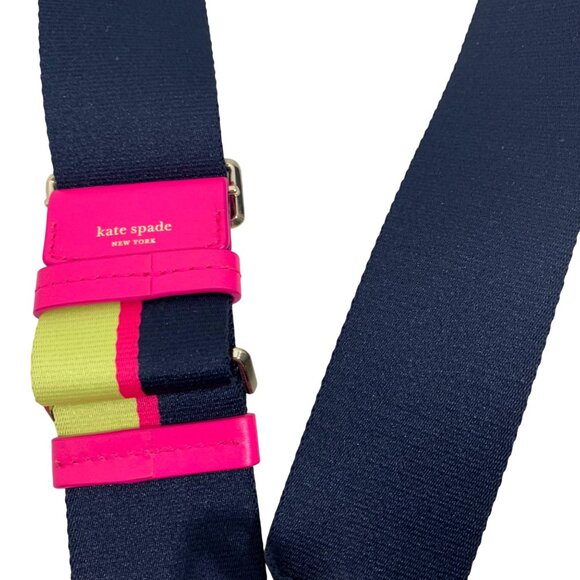 Kate Spade Striped Make It Mine Thick Striped Webbed Crossbody Strap EUC - Picture 6 of 6